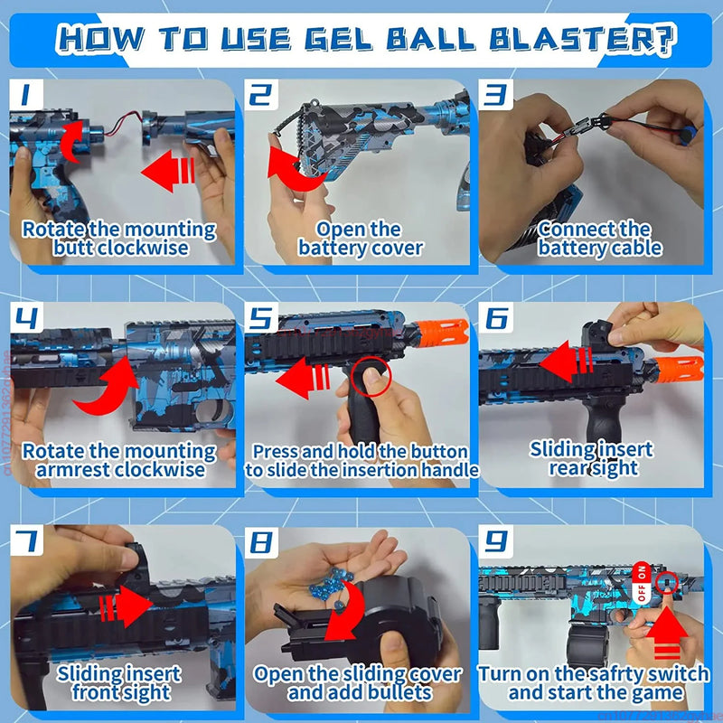 M416 Electric burst water bomb Gun