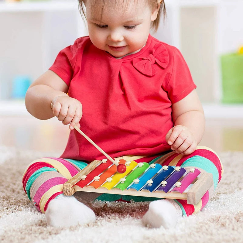 Baby Montessori Wooden Rattles