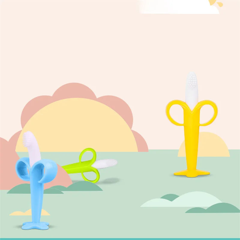 Baby Banana Shape Training Toothbrush
