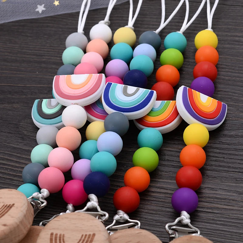 Beech Wooden Baby Pacifier Clip